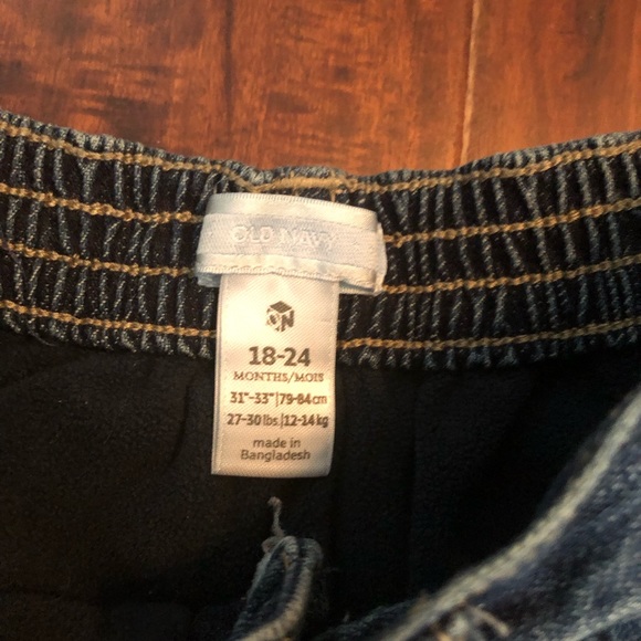 Fleece lined baby Jeans - Picture 2 of 2